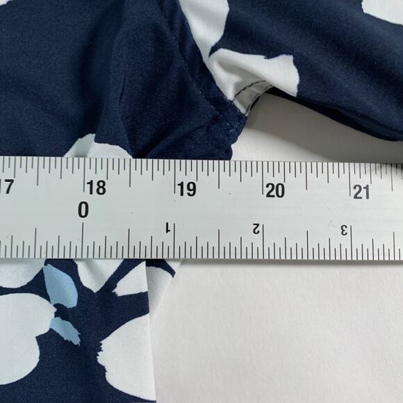 Porter Ash S Mens Floral Print Performance Shirt Button Front Hawaiian - Picture 6 of 8